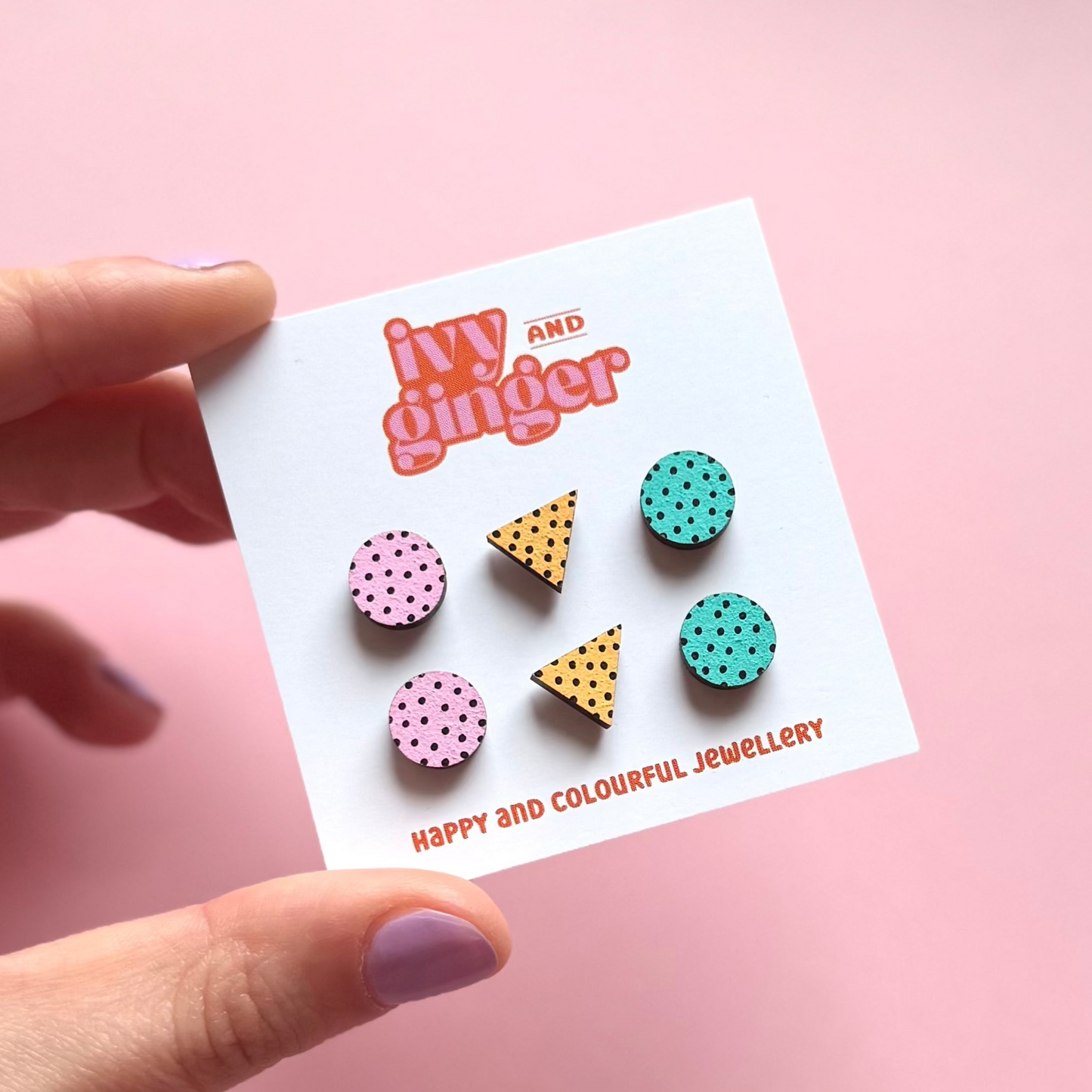 80's retro mini stud earrings set