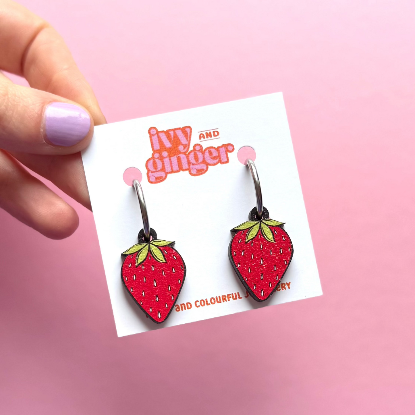 Strawberry Statement Dangle Earrings