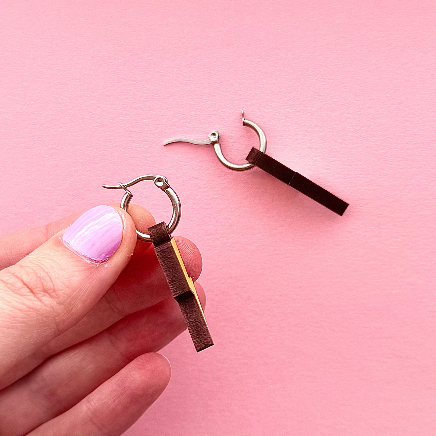 Lightning bolt drop dangle earrings