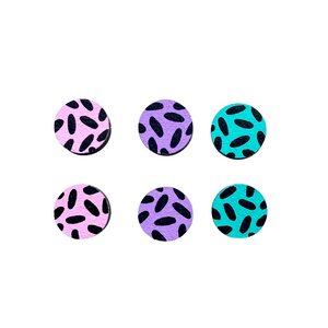 Pastel dash trio mini stud earrings set